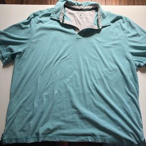 Men's 3XLT GH Bass and Co turquoise polo